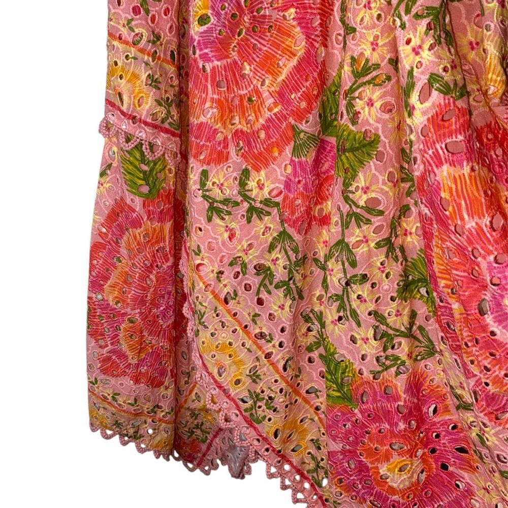 FARM RIO Blooming Floral Embroidered Handkerchief Dress - Picture 11 of 15
